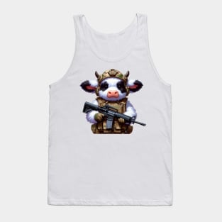 Tactical Fluffy Cow Tank Top